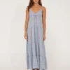 Siena Striped Tiered Maxi Dress | Rusty Best Sale