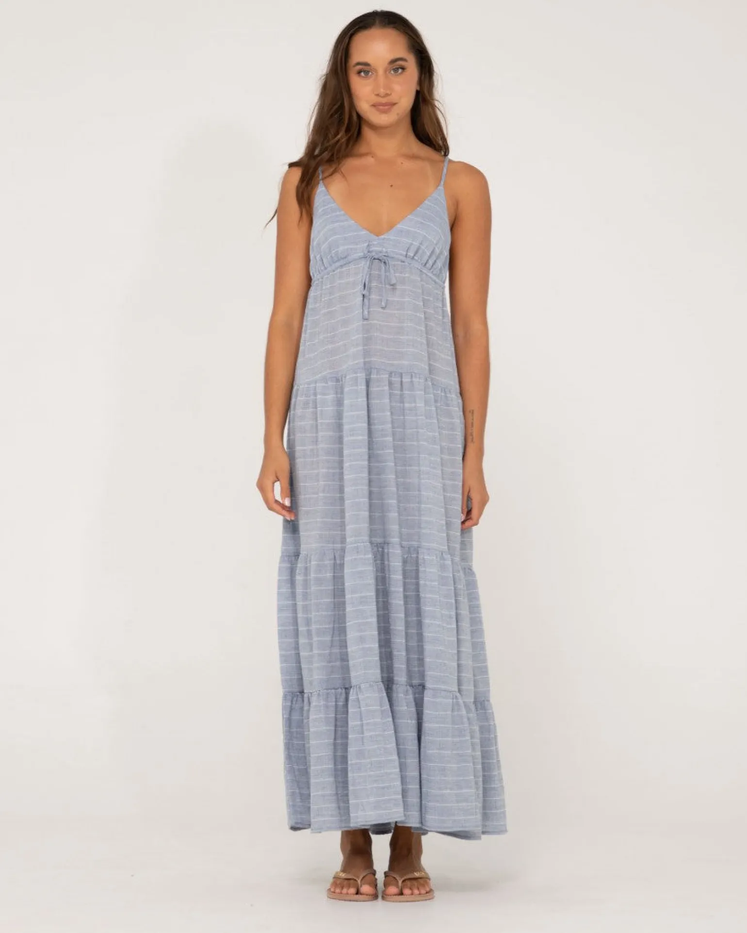 Siena Striped Tiered Maxi Dress | Rusty Online