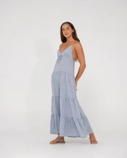 Siena Striped Tiered Maxi Dress | Rusty Online