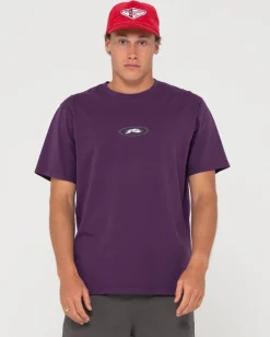 Slowmo Short Sleeve Heritage Print Tee | Rusty New