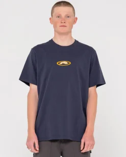 Slowmo Short Sleeve Heritage Print Tee | Rusty New