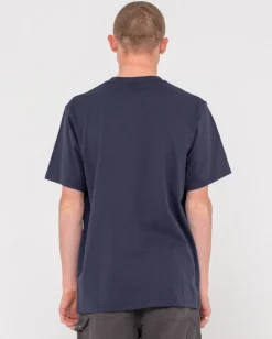 Slowmo Short Sleeve Heritage Print Tee | Rusty New