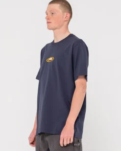 Slowmo Short Sleeve Heritage Print Tee | Rusty New