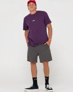 Slowmo Short Sleeve Heritage Print Tee | Rusty New