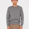 Slung Lightweight Wool Crew Knit | Rusty Clearance