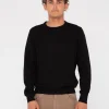 Slung Lightweight Wool Crew Knit | Rusty Flash Sale