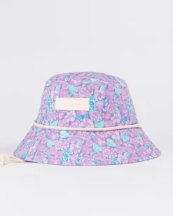 Soleil Patterned Bucket Hat Girls | Rusty Sale