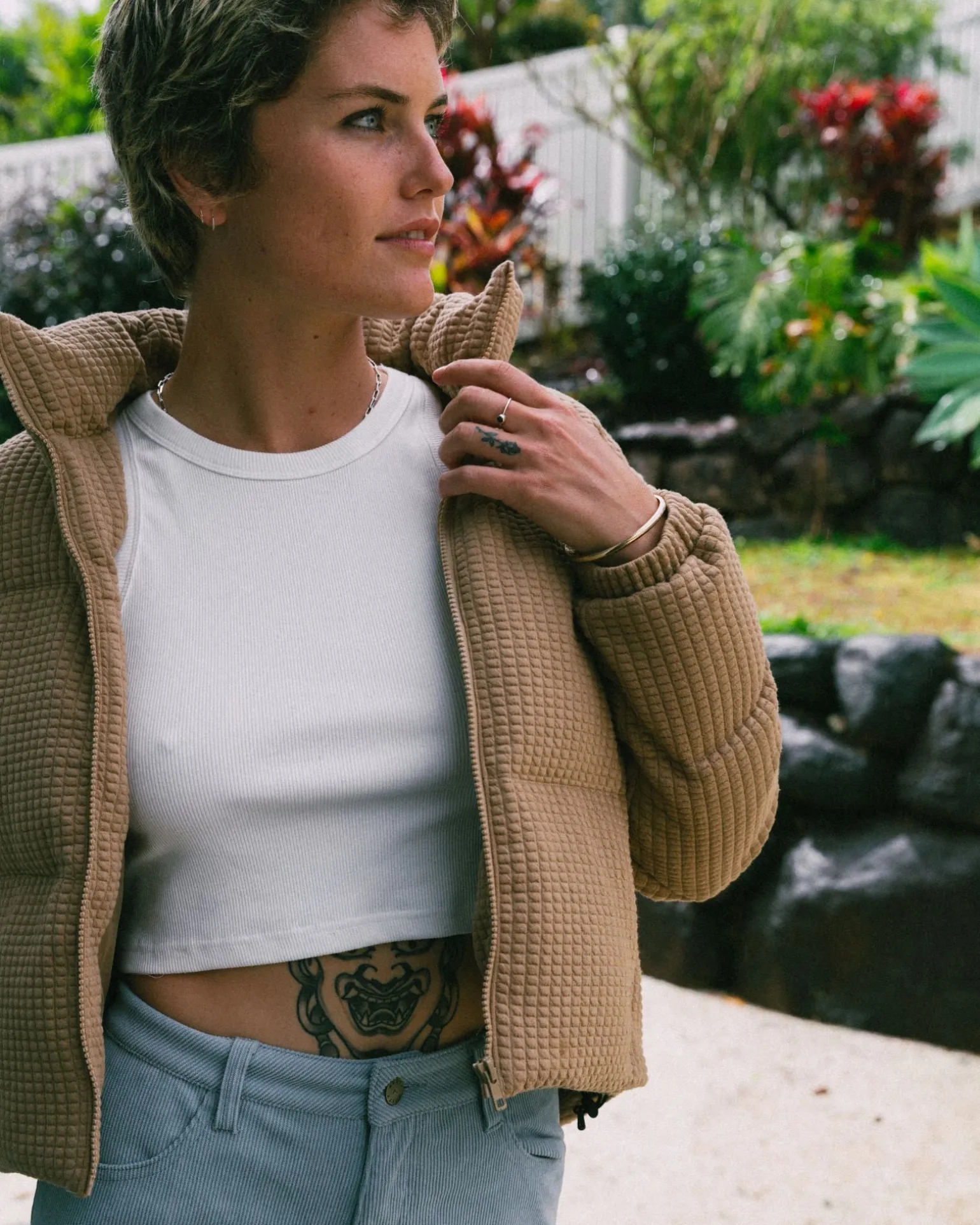 Soleil Textured Puffer Jacket | Rusty Store
