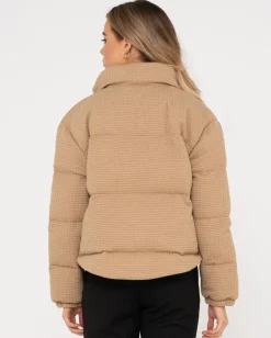 Soleil Textured Puffer Jacket | Rusty Store