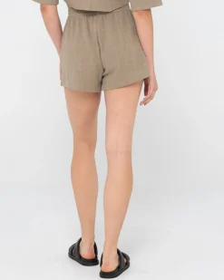 Somewhere Elastic Waist Short | Rusty Sale