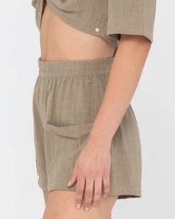 Somewhere Elastic Waist Short | Rusty Sale
