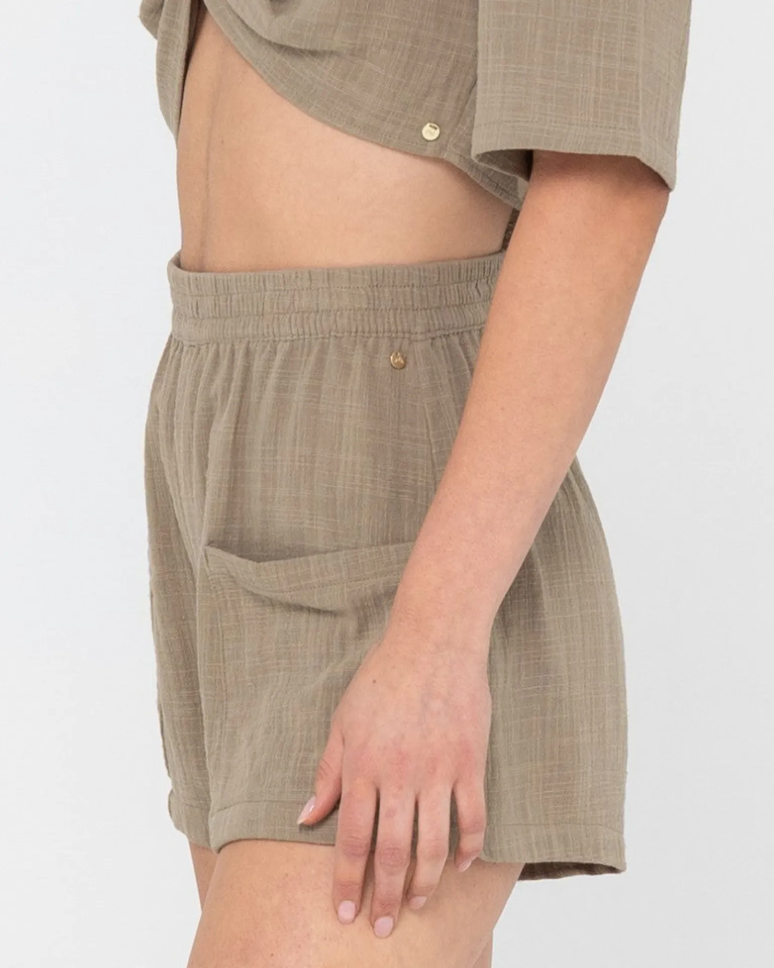 Somewhere Elastic Waist Short | Rusty Sale