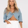 Somewhere Twisted Reversible Top | Rusty Store