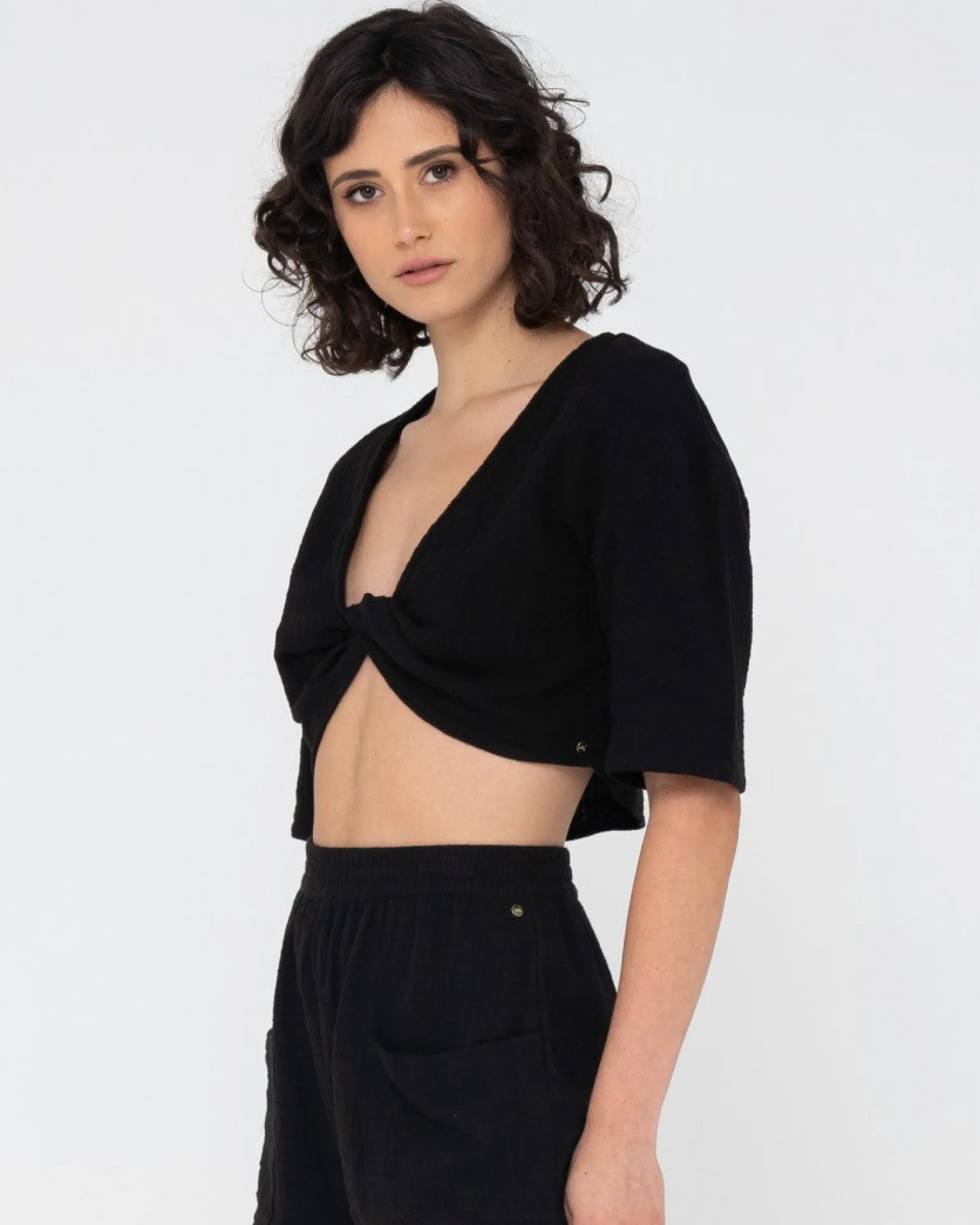 Somewhere Twisted Reversible Top | Rusty Sale