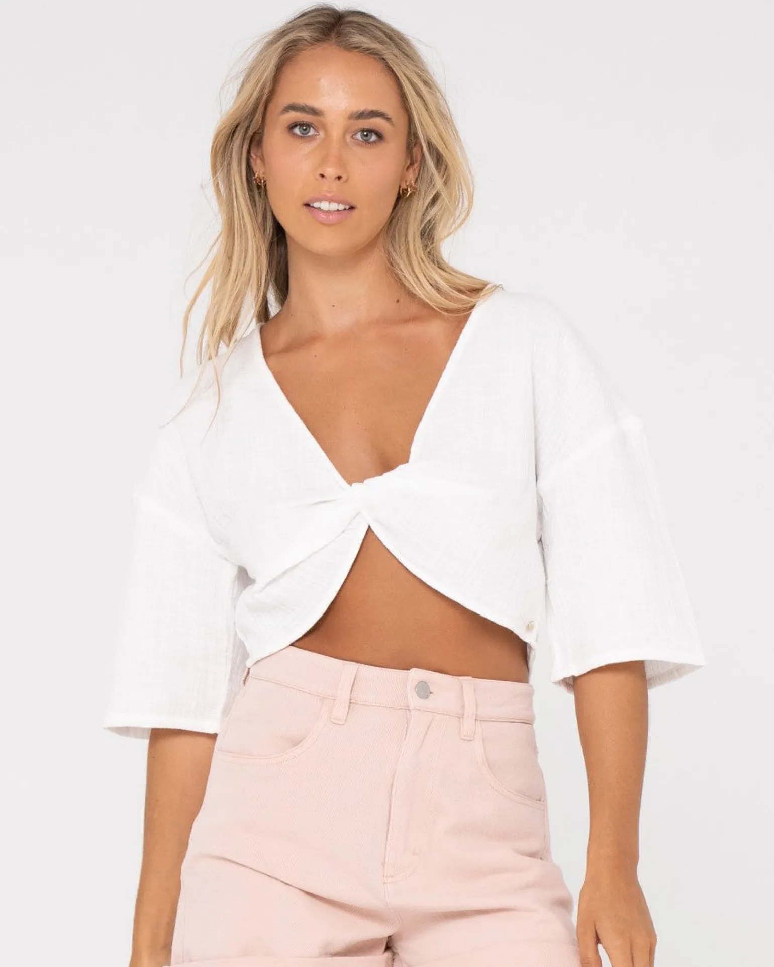 Somewhere Twisted Reversible Top | Rusty Hot
