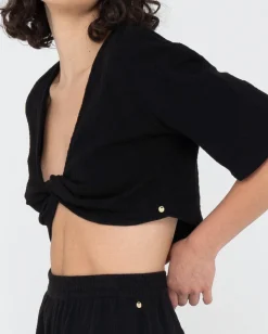 Somewhere Twisted Reversible Top | Rusty Sale