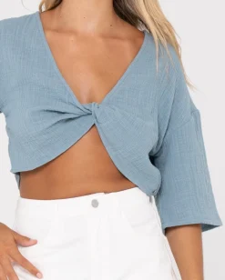Somewhere Twisted Reversible Top | Rusty Store