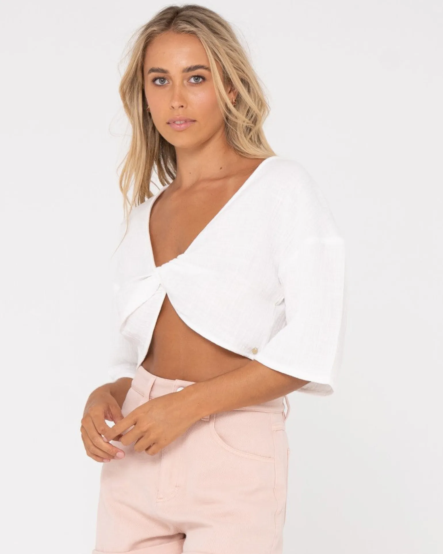 Somewhere Twisted Reversible Top | Rusty Hot