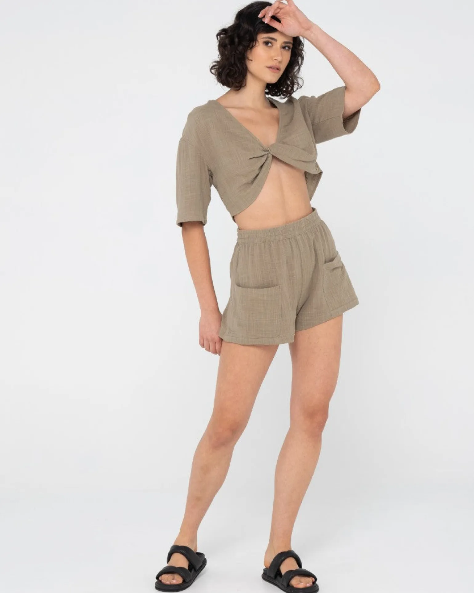 Somewhere Twisted Reversible Top | Rusty Discount