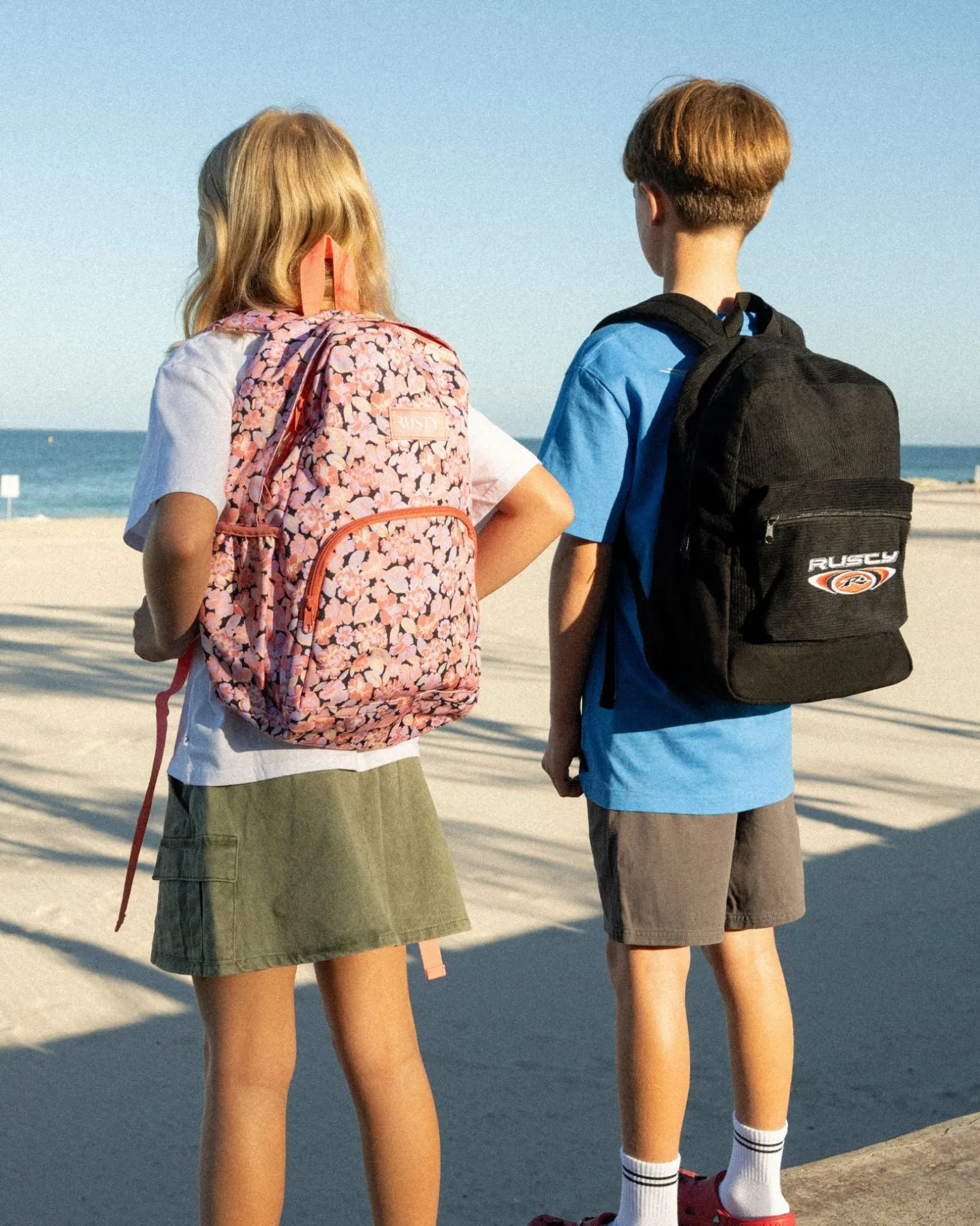 Soulful Floral Printed Backpack Girls | Rusty Outlet