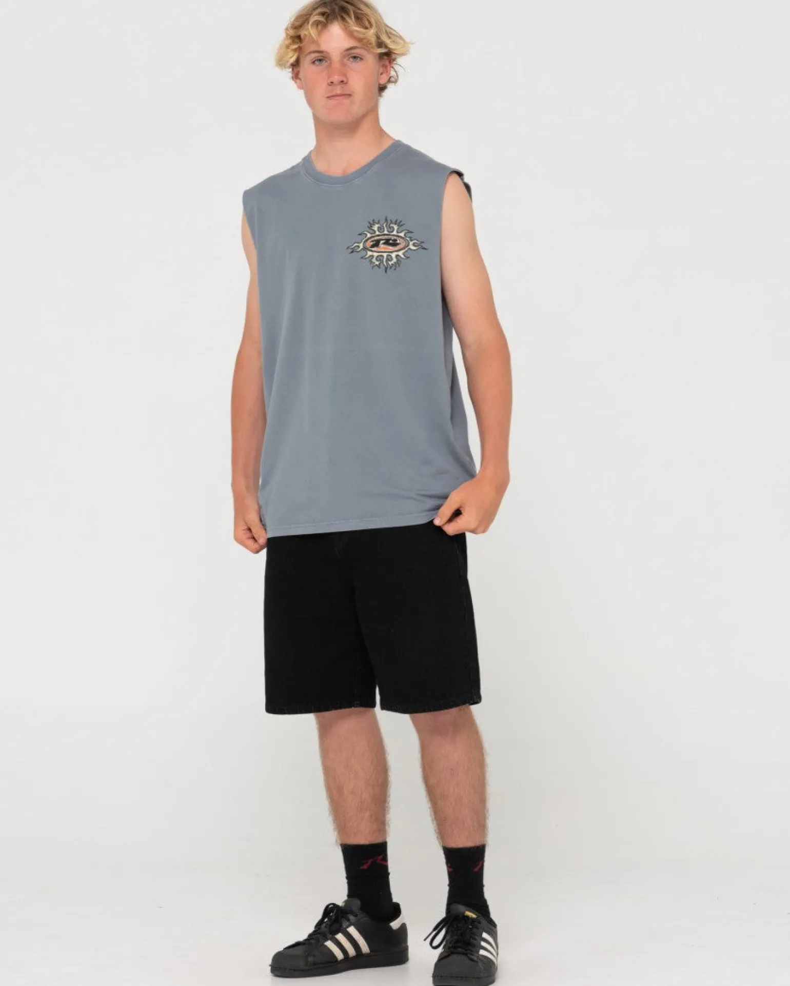 Stalker Graphic Muscle Tee | Rusty Best