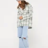 Stemming Oversized Plaid Shirt | Rusty Best Sale