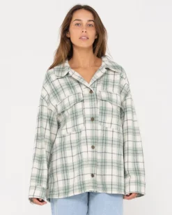 Stemming Oversized Plaid Shirt | Rusty Best Sale