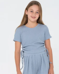 Stolen Hearts Tie Tee Girls | Rusty Cheap