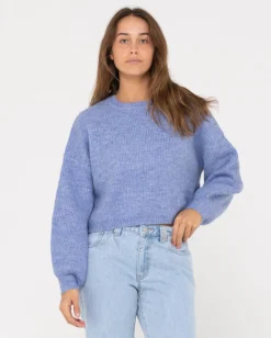 Sundae Oversized Cropped Crew Neck | Rusty Store