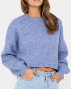 Sundae Oversized Cropped Crew Neck | Rusty Store