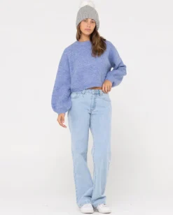 Sundae Oversized Cropped Crew Neck | Rusty Store