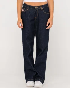 Super Low Rise Straight Leg Denim Jean | Rusty Shop
