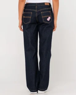 Super Low Rise Straight Leg Denim Jean | Rusty Clearance
