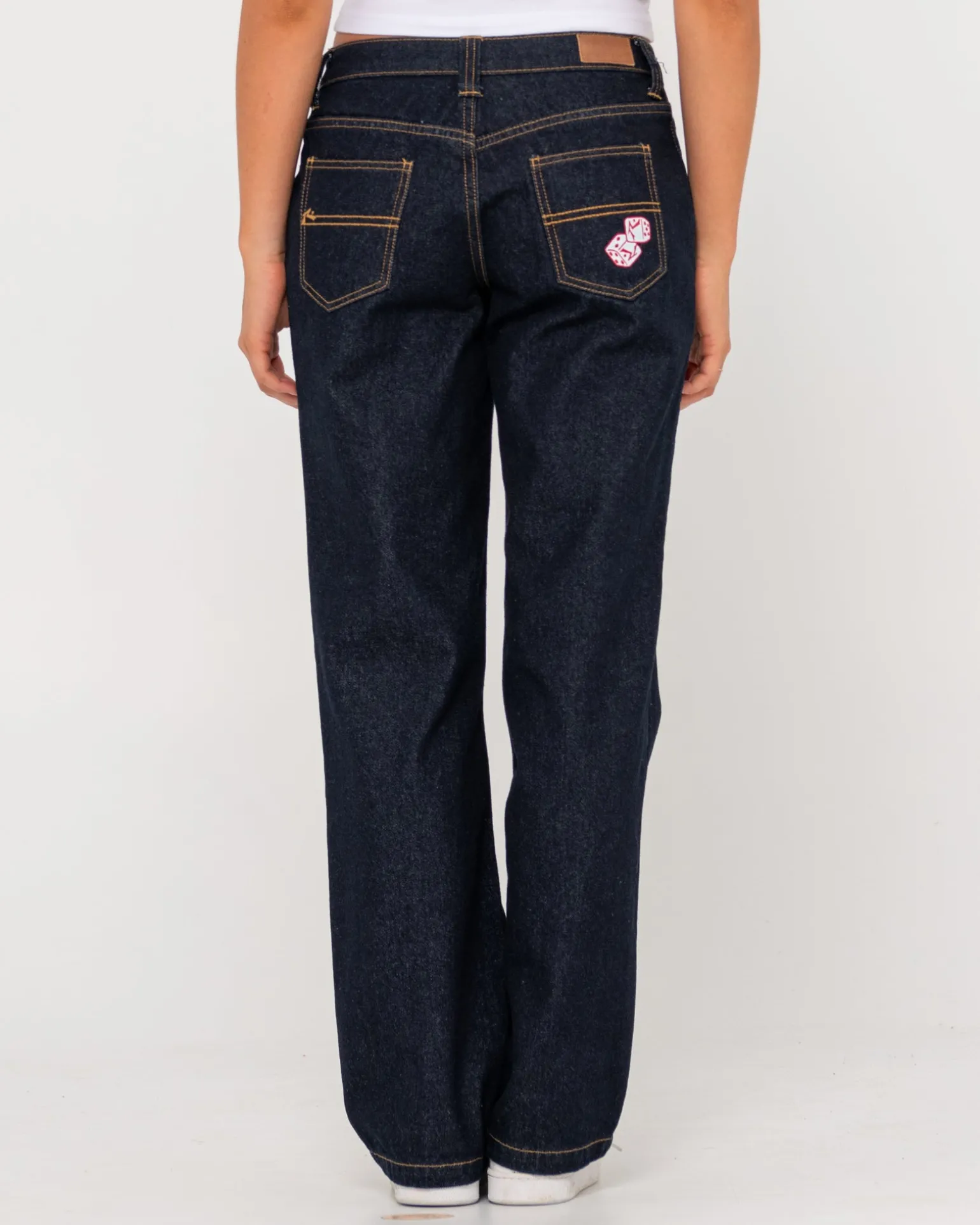 Super Low Rise Straight Leg Denim Jean | Rusty Clearance