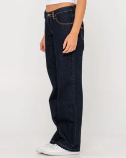 Super Low Rise Straight Leg Denim Jean | Rusty Clearance