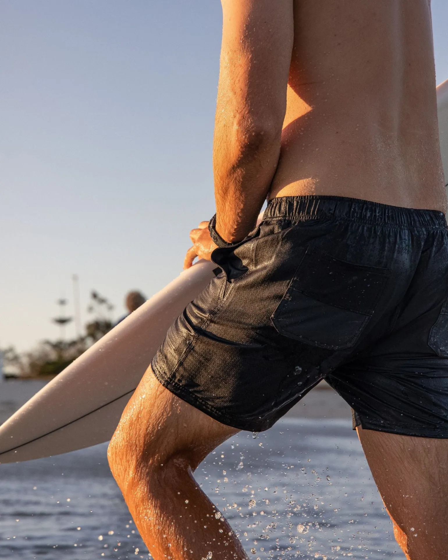 Surf2Site Quick Dry Elastic Work Short | Rusty Clearance
