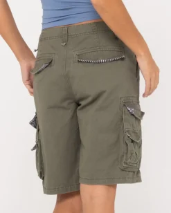 Tank Girl Low Rise Loose Fit Cargo Short | Rusty Outlet