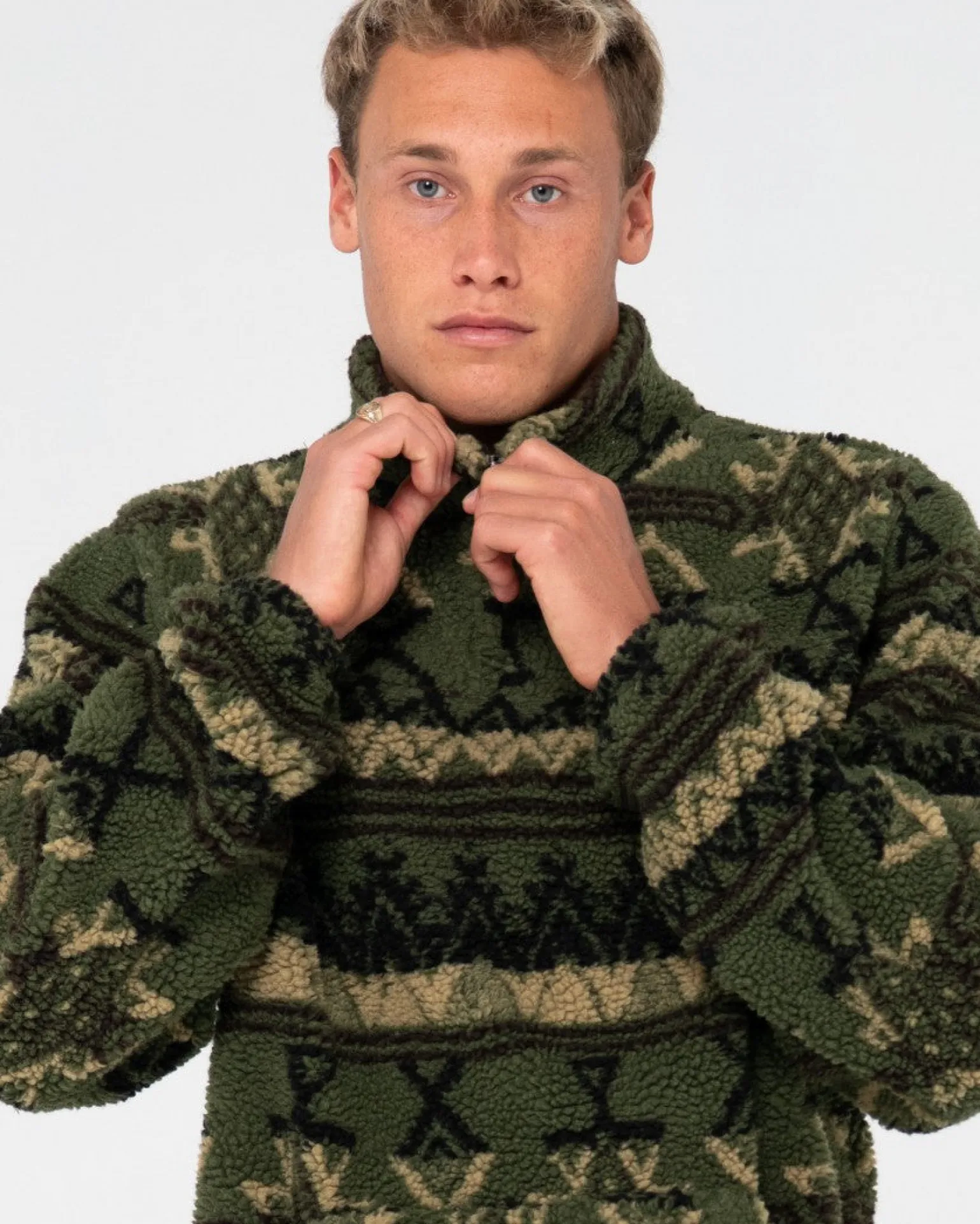 Teka 1/4 Zip Polar Fleece | Rusty Hot