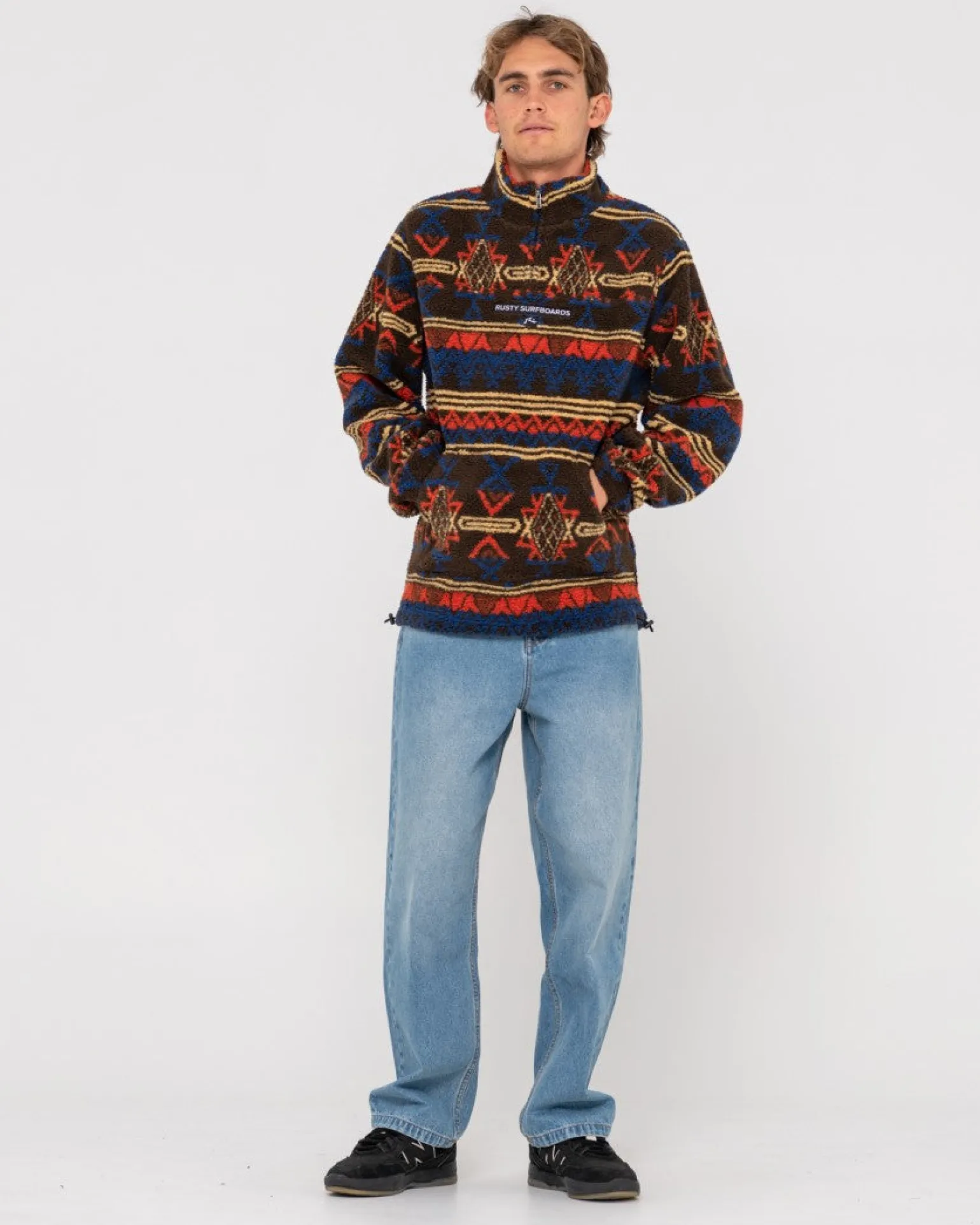 Teka 1/4 Zip Polar Fleece | Rusty Clearance