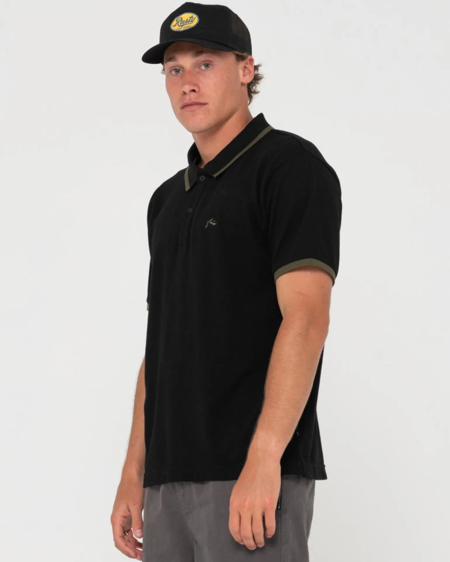 19Th Hole Tipped Short Sleeve Polo | Rusty Cheap