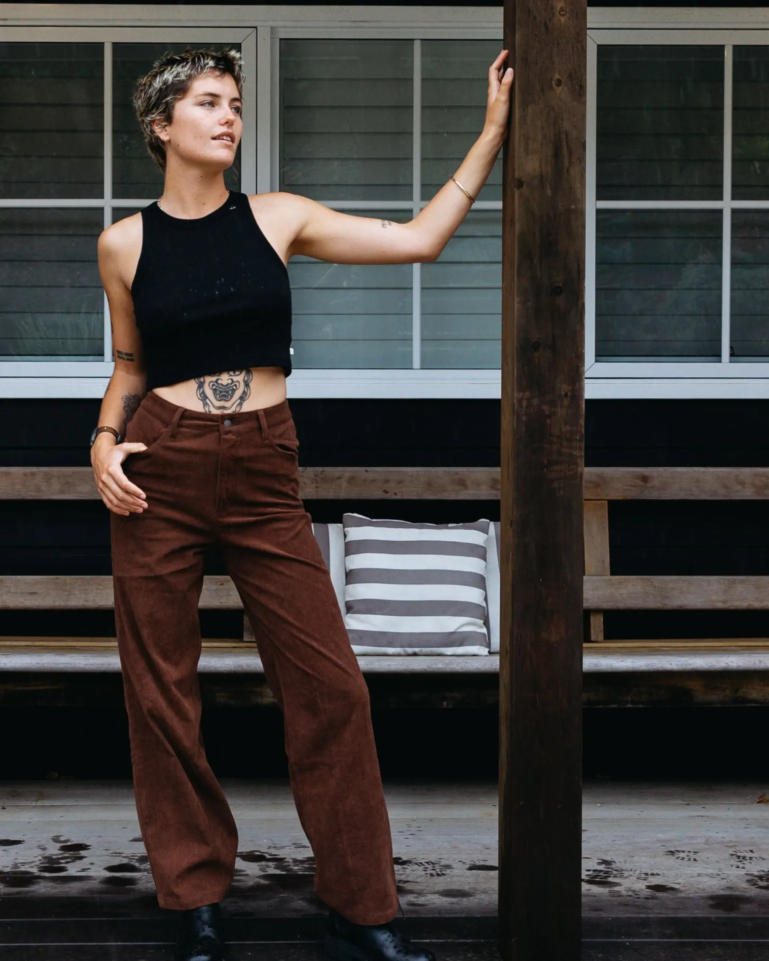 The Secret High Rise Cord Pant | Rusty Flash Sale