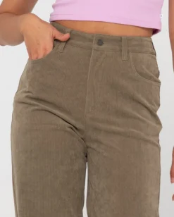 The Secret High Rise Cord Pant | Rusty Online