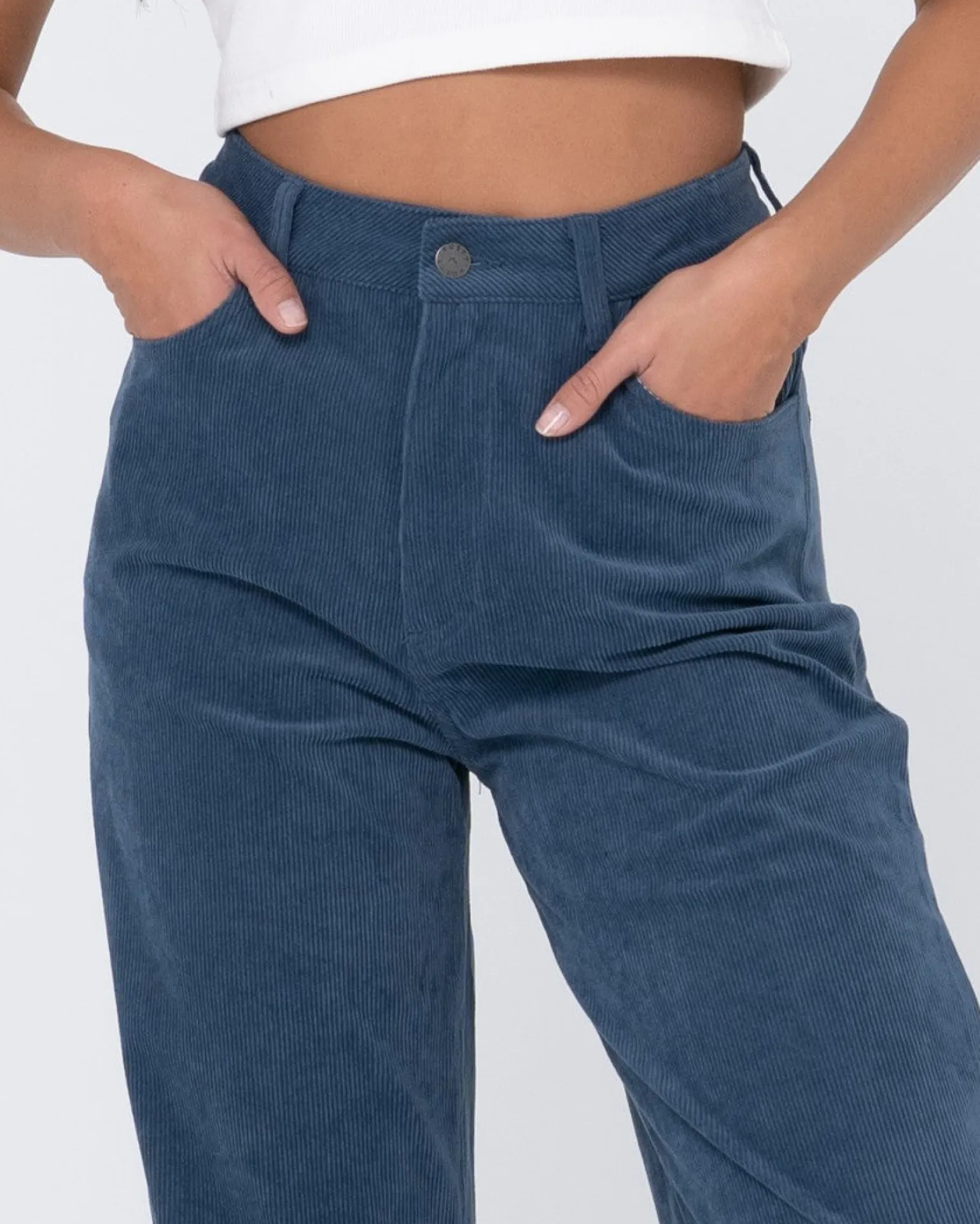 The Secret High Rise Cord Pant | Rusty Cheap