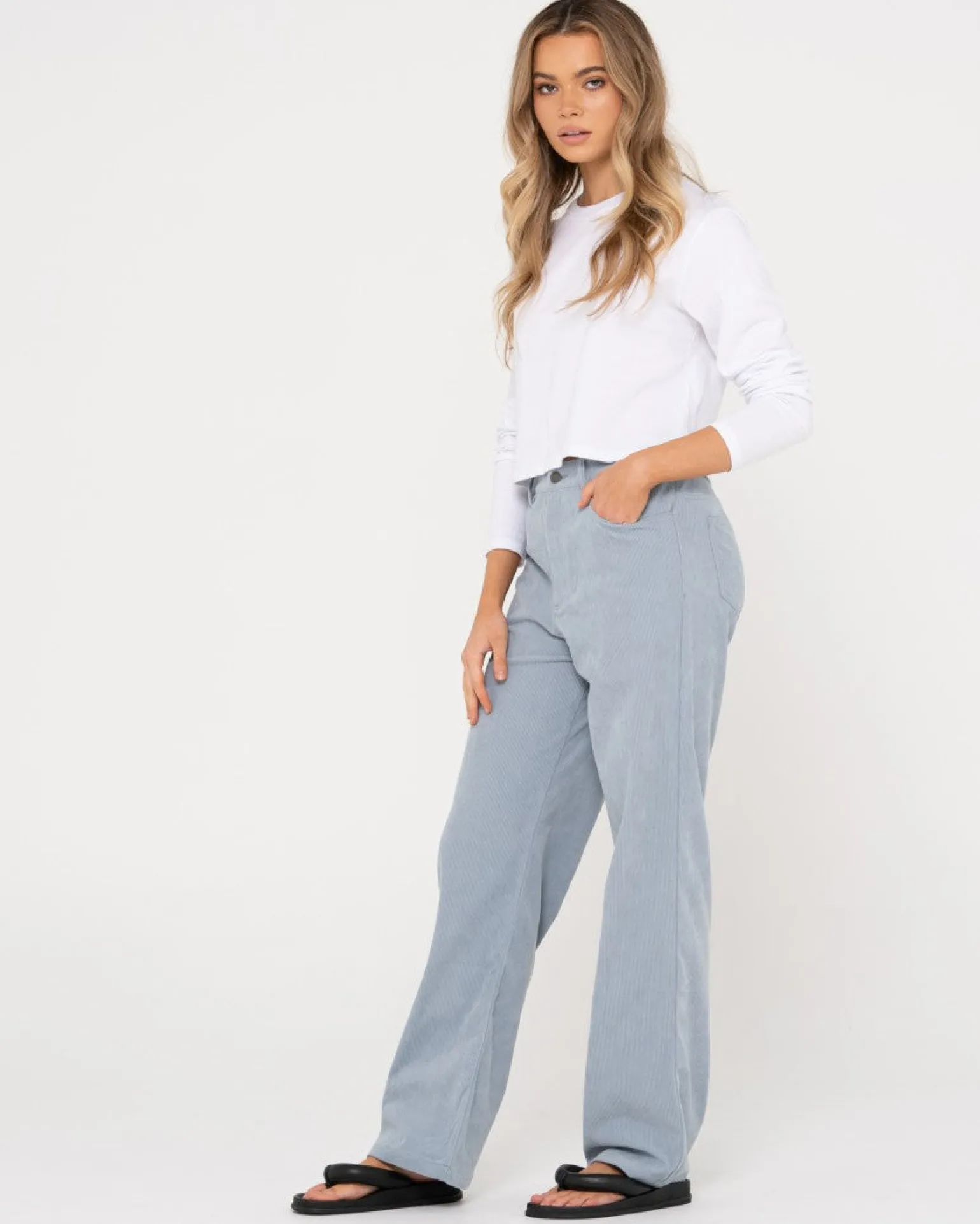 The Secret High Rise Cord Pant | Rusty Hot