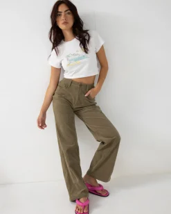 The Secret High Rise Cord Pant | Rusty Online