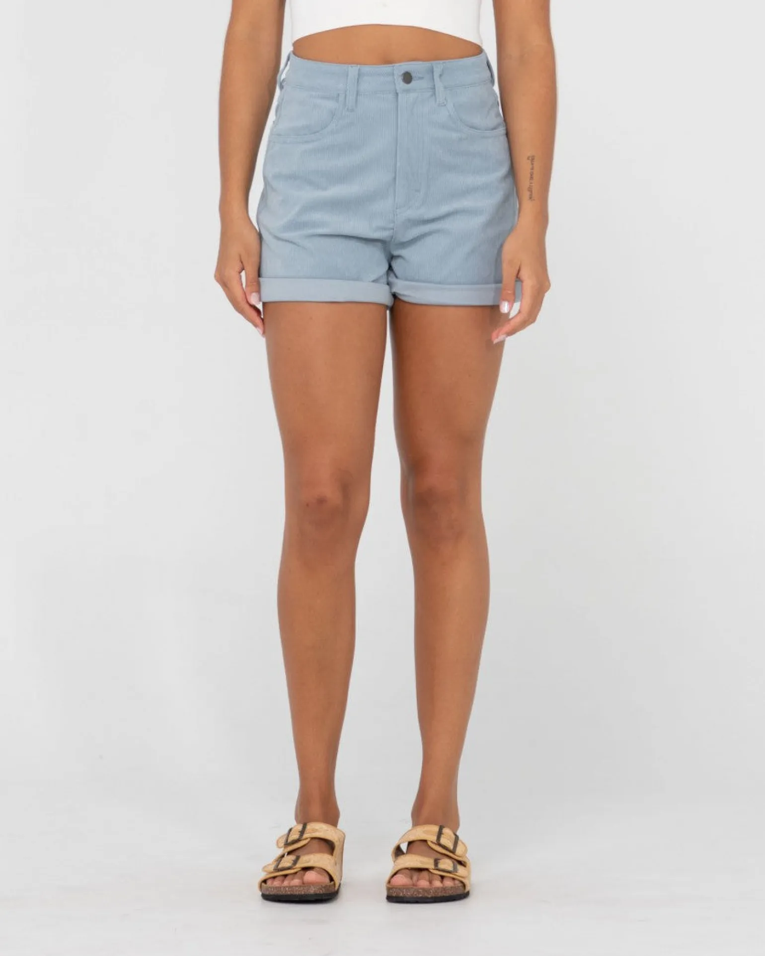 The Secret High Waisted Cord Short | Rusty Discount