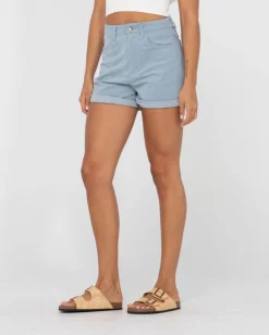 The Secret High Waisted Cord Short | Rusty Discount
