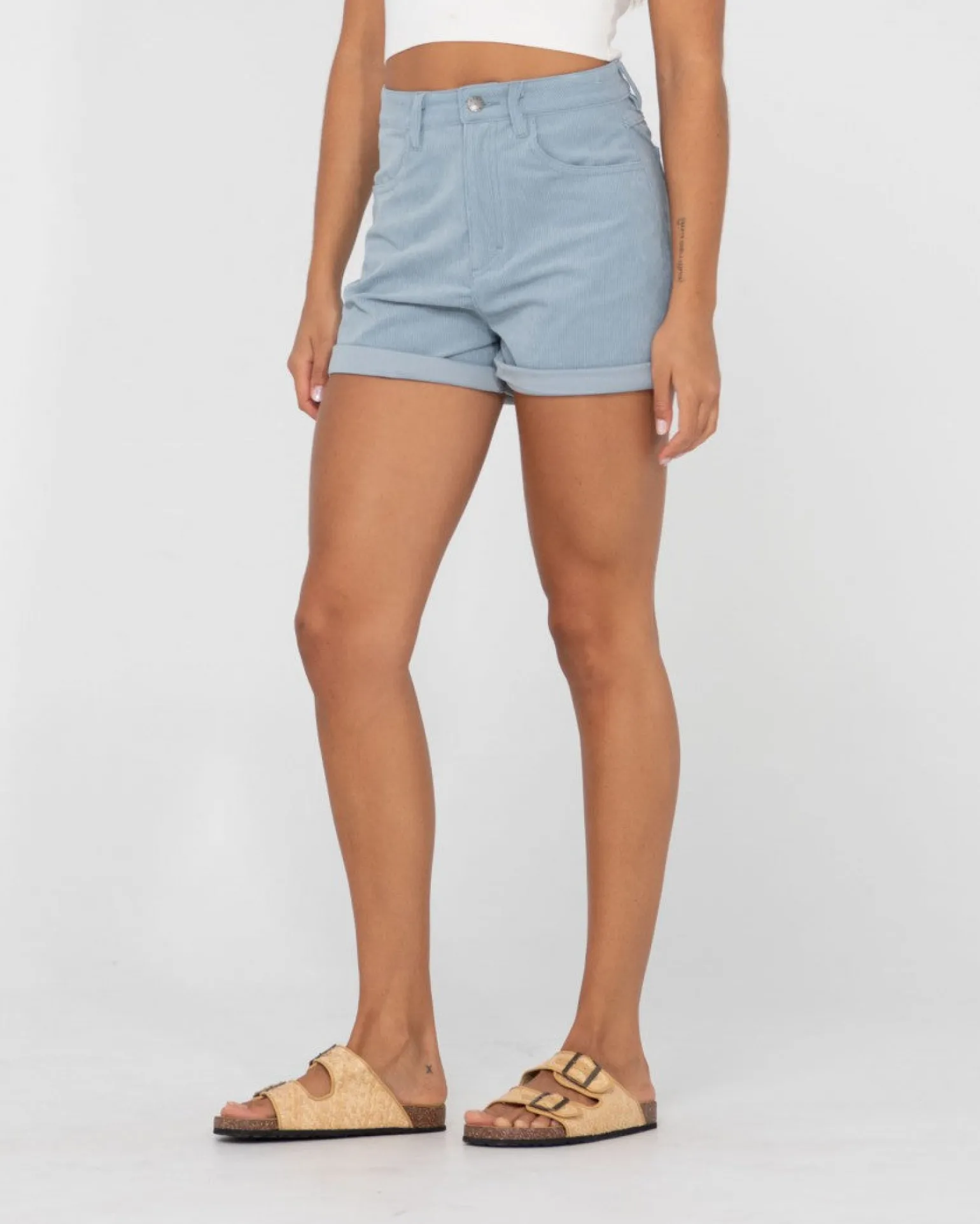 The Secret High Waisted Cord Short | Rusty Discount