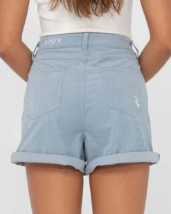 The Secret High Waisted Cord Short | Rusty Discount