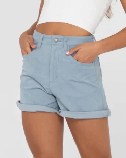 The Secret High Waisted Cord Short | Rusty Discount